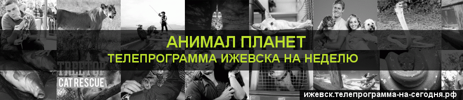 Телепрограмма на неделю канала Анимал Планет, Ижевск